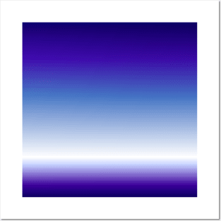 preppy girly trendy abstract royal blue purple ombre Posters and Art